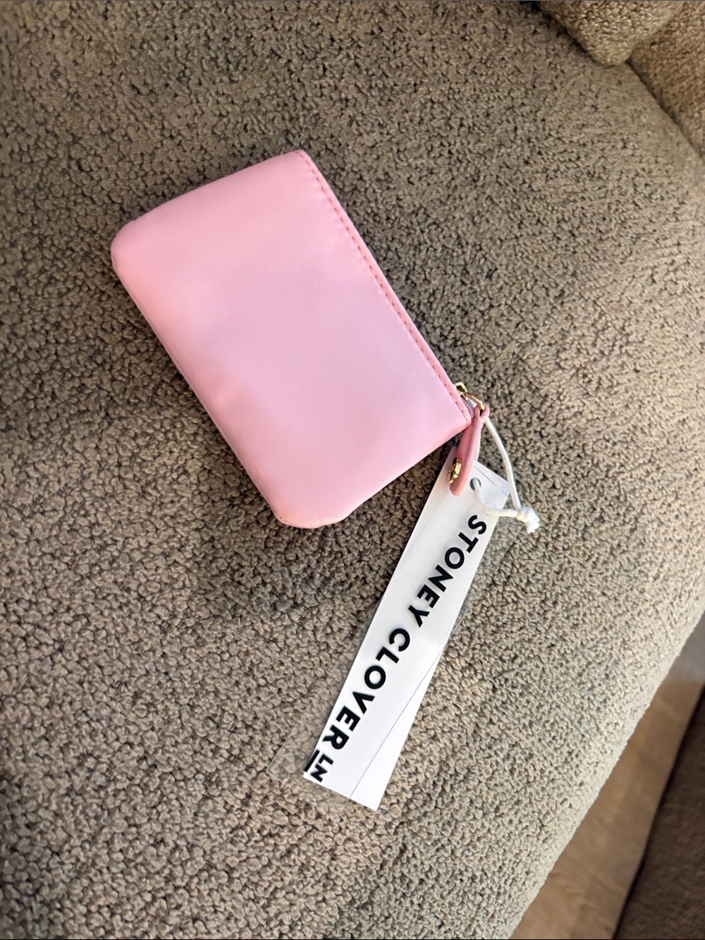 Stoney Clover Lane Soft Pink Zip Card Holder